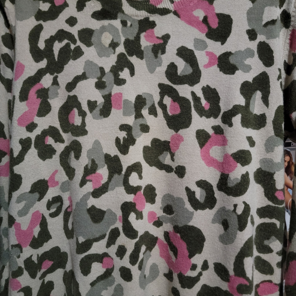 M&S Collection Leopard Print Sweater - Picture 2 of 6